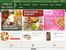 Tablet Screenshot of pizzahranice.cz
